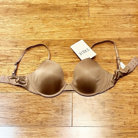 NWT! Uniform by Nikki Dekker True & Co Contour Demi Bra in Latte. Size 32C - Picture 2 of 9